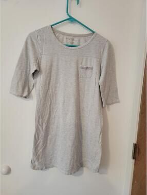 Marilyn Monroe Light Gray 1/2 Sleeve Dress Size Small